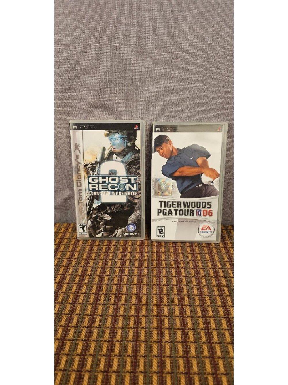 Tom Clancys Ghost Recon 2 & Tiger Woods PGA Tour 06 PSP Games Complete Tested